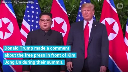 Trump Criticised The Press In Front Of Kim Jong Un