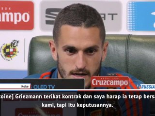 Pemain Atletico Ingin Griezmann Bertahan - Koke