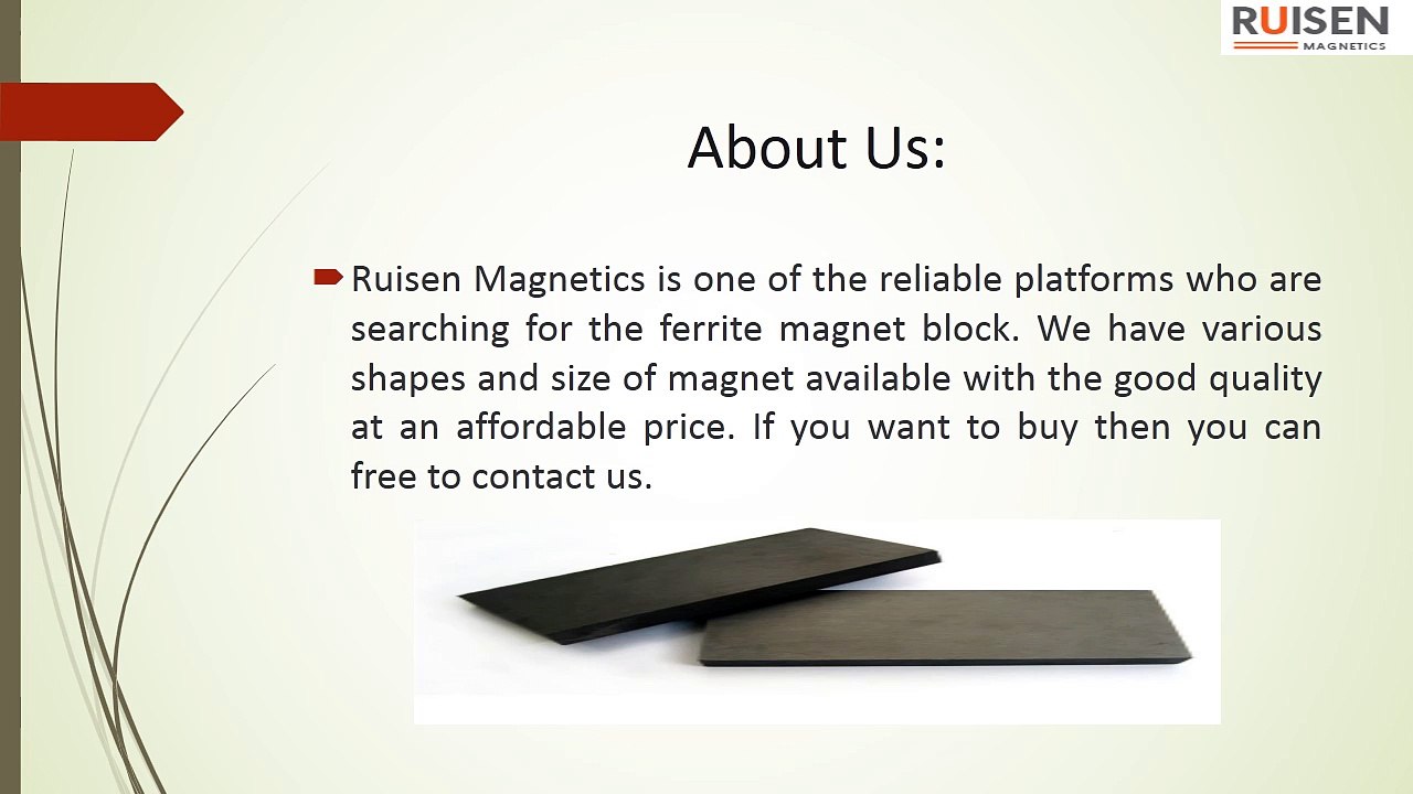 Searching for Ferrite Magnet Block