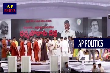 Hero Shivaji at CM Chandrababu Dharma Porata Deeksha-AP Politics