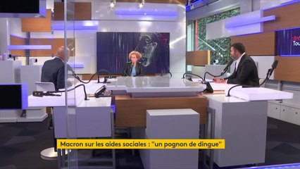 "Vous connaissez le président de la République, il a un langage parlé, pas convenu (...) ce qu’il dit dans cette vidéo (...) c’est qu’il vaut mieux prévenir que guérir", réagit Muriel Pénicaud