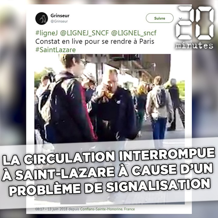 La circulation interrompue à St-Lazare à cause d'une panne de signalisation