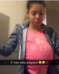 She is happy because she is pregnant