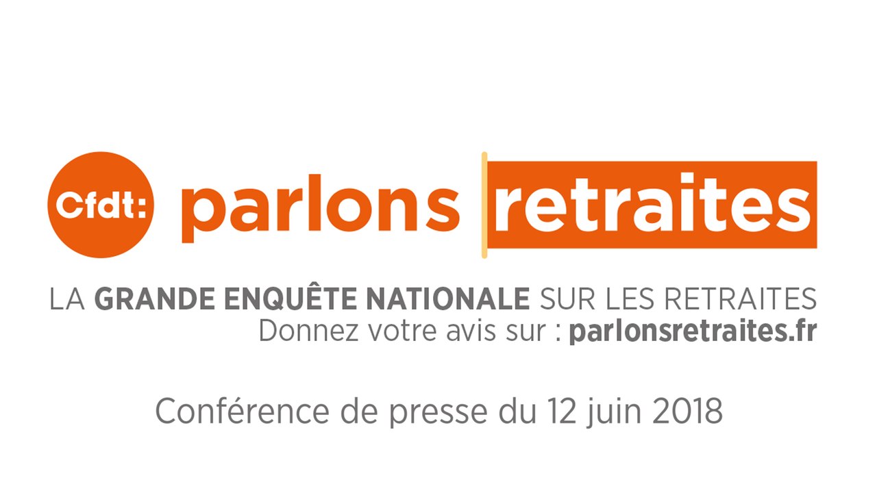 Conférence de presse Parlons Retraites