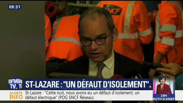 Saint-Lazare: le PDG de SNCF Réseau Patrick Jeantet évoque un défaut d'isolement