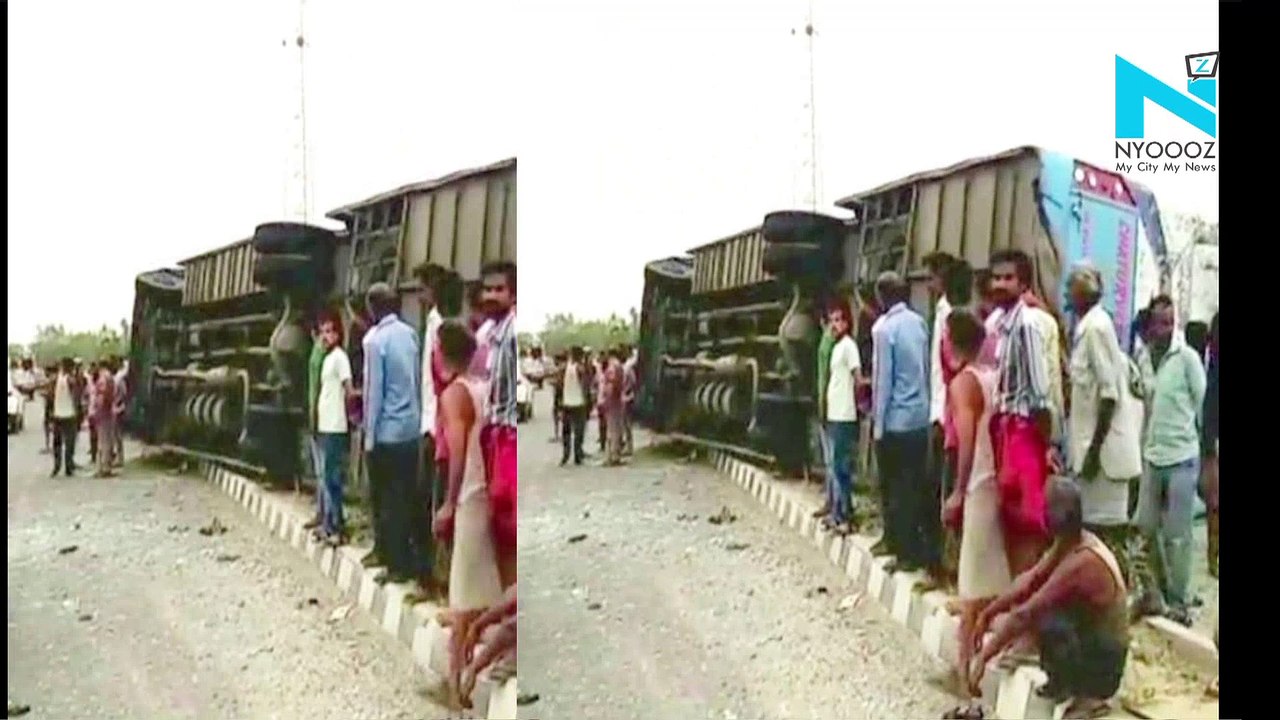 17 Dead, Several Injured After Speeding Bus Overturns In UP