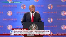 Trump Kim Summit: President Trump giving press conference. - BBC News