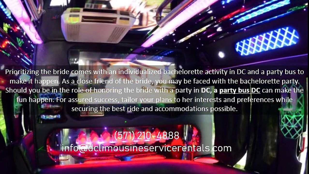 Put the Bride First with a Party in DC via Party Bus DC