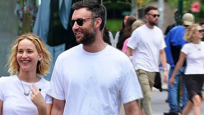 Jennifer Lawrence looks in love and so at ease with new art buff beau Cooke Maroney as she ditches the make-up for casual date