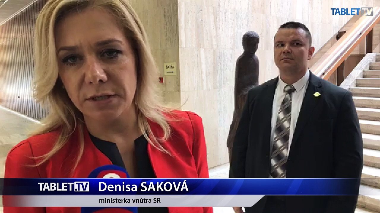 ZÁZNAM: Brífing ministerky vnútra D. Sakovej