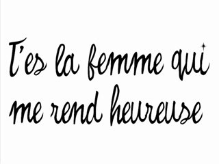 Je t'aime ma chérie