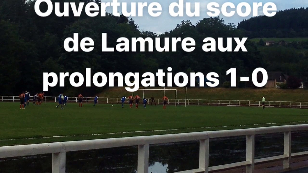 Finale de la coupe Magat: but de Lamure en prolongations