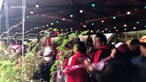 Peru fans chant in Moscow ahead of World Cup