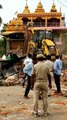 Demolition of Hanuman Temple near Gautam Cinema Hall, Berhampur.