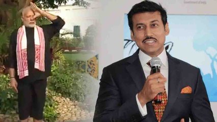 PM Modi Fitness Video : Rajyavardhan Rathore ने Prime Minister के प्रयास को सराहा | वनइंडिया हिन्दी