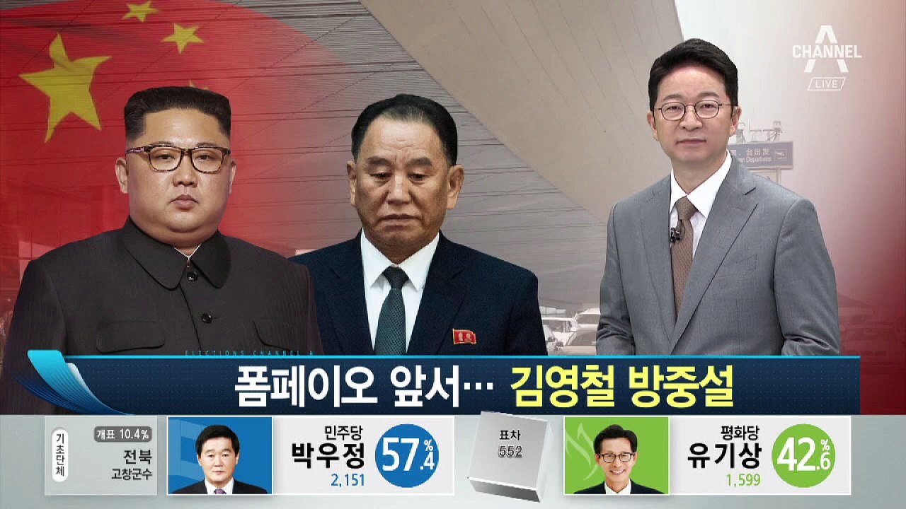 김영철 방중설…폼페이오 방중 앞서 회담 결과 전달?