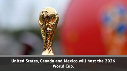 Télécharger la video: USA, Canada and Mexico to host 2026 World Cup