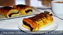 Chocolate-Filled Croissant (Pain au Chocolat) - Easy Puff Pastry Dessert Recipe