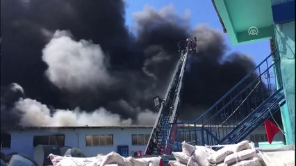 Kağıthane'de fabrika yangını - İSTANBUL