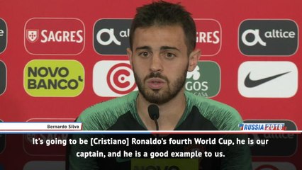 Ronaldo a good example to young Portugal players - Bernardo Silva