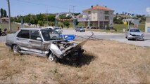 Sivas - Hd) Sivas'ta Trafik Kazası: 4 Yaralı