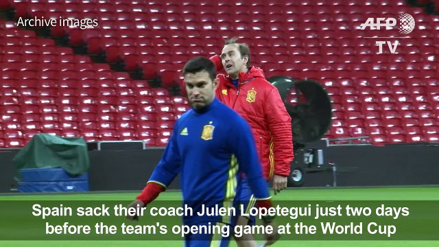 Spain sacks coach Lopetegui on eve of World Cup