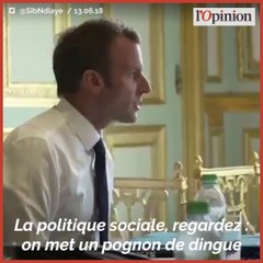 «Lasagnes faites avec de la paëlla»: la charge de Macron sur les aides sociales fait polémique