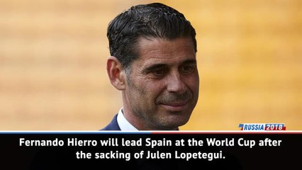 下载视频: Hierro to lead Spain at World Cup after Lopetegui sacking