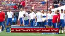 RUSIA (TERCER RIVAL DE URUGUAY) HIZO EL RECONOCIMIENTO DE CAMPO PREVIO AL DEBUT FRENTE A ARABIA