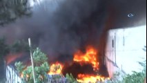 Kağıthane'de Fabrika Yangını...Fabrika Alev Alev Yanıyor