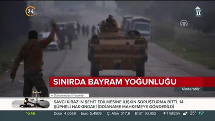 Sınırda bayram yoğunluğu