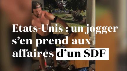 Etats-Unis : un jogger filmé en train de balancer les affaires d'un SDF à l'eau