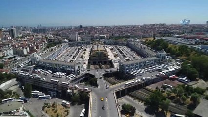 15 Temmuz Demokrasi Otogarı'ndaki Bayram Hareketliliği Havadan Görüntülendi