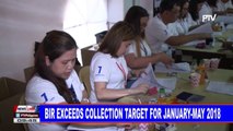 BIR exceeds collection target for January-May 2018