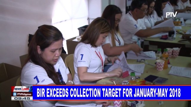 BIR exceeds collection target for January-May 2018