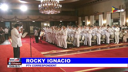#PresidentDuterte to uniformed personnel: Give best service to the people