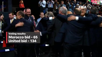 The moment North America was awarded 2026 World Cup
