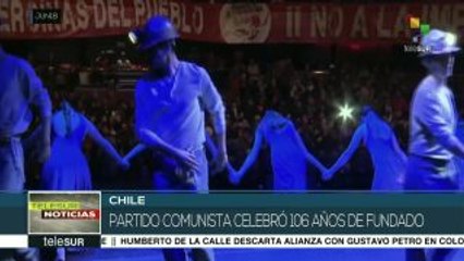 Partido Comunista de Chile celebra su 106 aniversario