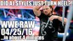 Did AJ Styles Just Turn Heel? | WWE Raw 04/25/16 ...in about 4 minutes