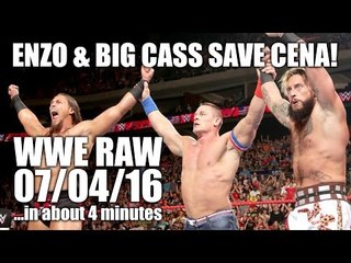 New Day Falls! 4th July Holiday Special! | WWE RAW 07/04/16 Review ...in about 4 minutes