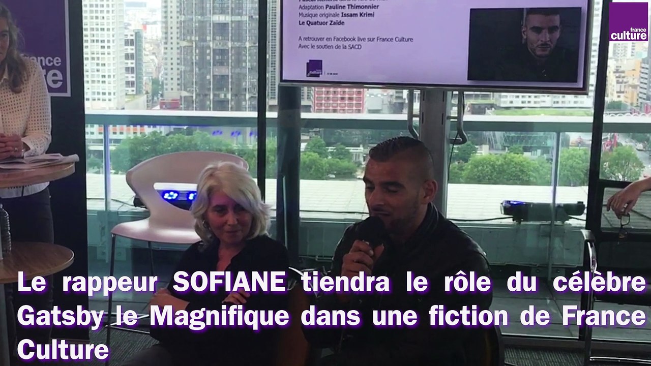 Le rappeur SOFIANE tiendra le rôle de Gatsby le magnifique sur France Cultrure
