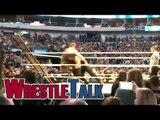 Roman Reigns Spears Braun Strowman Through A Table At WWE Raw Live Event Feb. 2017