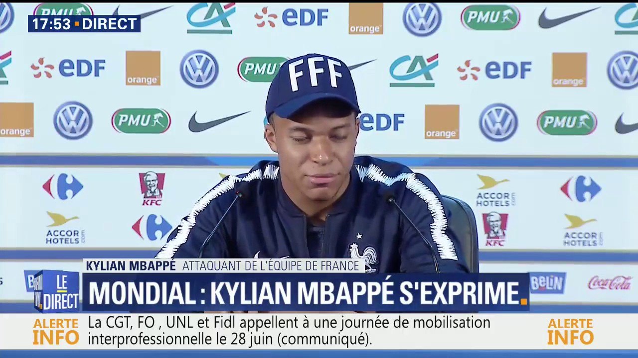 Coup reçu à l’entraînement: "Rami est un peu en retard mais il n’y a pas non plus mort d’homme", pour Mbappé