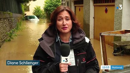 Pyrénées-Atlantiques : Salies-de-Béarn en grande partie inondée