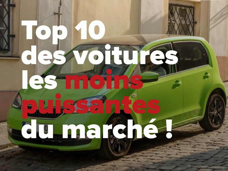 Top 10 des voitures les moins puissantes du marché