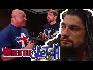 How WWE Replaced Roman Reigns With Kurt Angle... | WrestleSketch