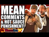 WWE Clash Of Champions 2017 Punishment - MEAN COMMENTS & HOT SAUCE