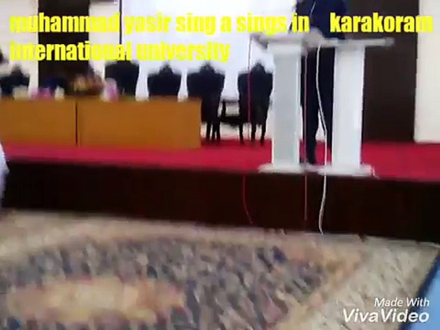 ⁣Sing a song in wellcome party in karakoram international university