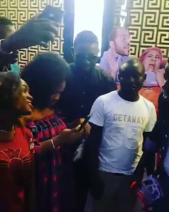 Live at Ikeja Mall. come and lets see #CrazyPeoplemovie together by 5pm.