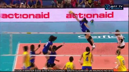 2º SET BRASIL X TAILÂNDIA – LIGA DAS NAÇÕES FEMININA – 13/06/2018